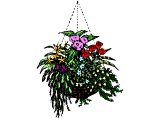 A hanging basket